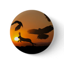 Harris Hawks Hunting Pin