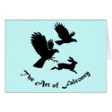 Harris Hawks on Jackrabbit Card by artoffalconry Harris Hawks on Jackrabbit Card