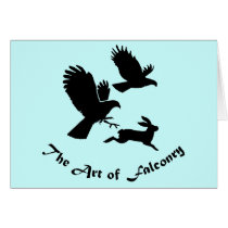 Harris Hawks on Jackrabbit Card by artoffalconry Harris Hawks on Jackrabbit Card