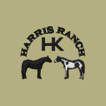 Harris Ranch Embroidered Polo (black logo) embroidered shirts