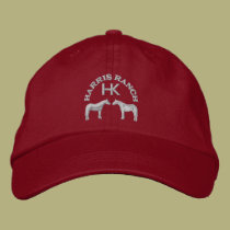 Harris Ranch Gray Logo embroidered hats