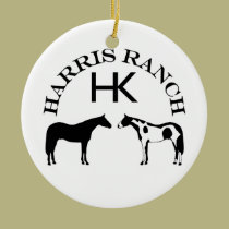Harris Ranch Logo ornaments