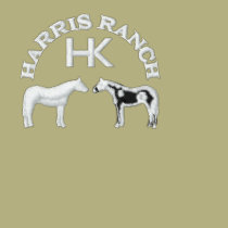 Harris Ranch Zip Hoodie (white logo) embroidered shirts