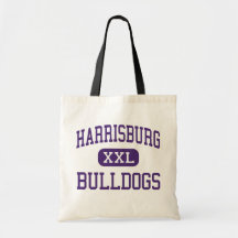 Harrisburg - Bulldogs - High - Harrisburg Illinois Bags