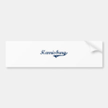 Harrisburg Pennsylvania Classic Design Bumper Sticker