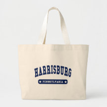 Harrisburg Pennsylvania College Style tee shirts Canvas Bags