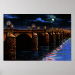 Harrisburg Pennsylvania Market St Bridge at Night