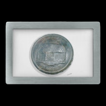 Harrision "Log Cabin" Button belt buckles