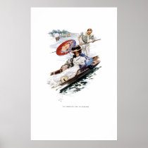 Harrison Fisher Girl - American Girl In England Poster