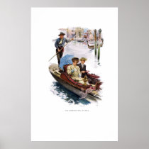 Harrison Fisher Girl - American Girl In Italy Print
