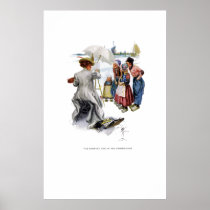 Harrison Fisher Girl  American Girl in Netherlands Print
