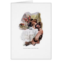 Harrison Fisher Girl - First Evening In Their Home Cards