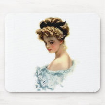 Harrison Fisher Girl  in Blue Mouse Mats