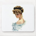 Harrison Fisher Girl  in Blue mousepads