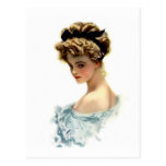Harrison Fisher Girl  in Blue Postcards