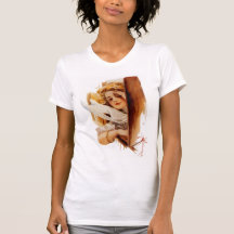 Harrison Fisher: Woman in Train T-shirts