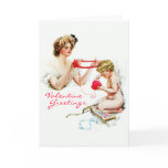 Harrison Fisher: Woman with Cupid Greeting Cards