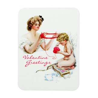 Harrison Fisher: Woman with Cupid