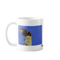 Harris's Hawk Landing Mug