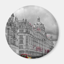 Harrods of Knightsbridge bw hdr Fridge Magnet