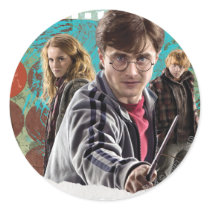 Harry, Hermione, and Ron 1 Round Stickers