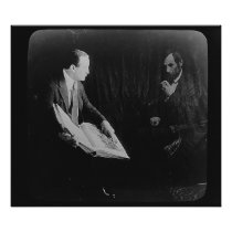 Harry Houdini and the Ghost of Abraham Lincoln Photo Print