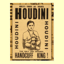 Harry Houdini, Handcuff King! postcards