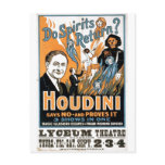 Harry Houdini Magic Show - Ghostbuster 1909 Post Cards