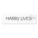 HARRY LIVES! bumper stickers by geekhistory HARRY LIVES! bumper stickers