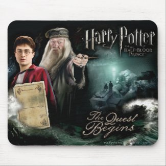 Harry Potter and Dumbledore mousepad