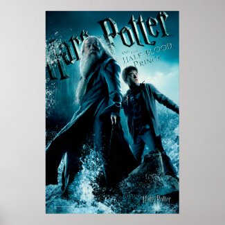 Harry Potter and Dumbledore on rocks 1 print