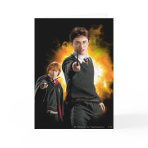 Harry Potter and Ron Weasely Greeting Cards