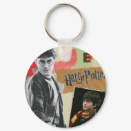Harry Potter Then and Now keychain