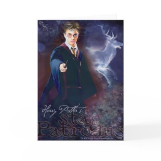 Harry Potter's Stag Patronus card