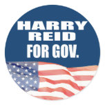 HARRY REID FOR SENATE ROUND STICKER