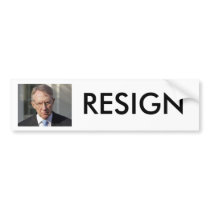 HARRY REID RESIGN bumper stickers