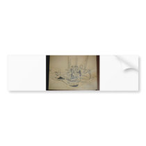 Hart art drawings old and new 143 bumper stickers
