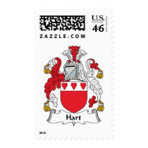 Hart Family Crest postage by coatsofarms Hart Family Crest postage