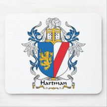 Hartman Family Crest Mouse Mats