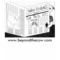 Harvard Headlines Cow shirt by randydonaldson Harvard Headlines Cow shirt