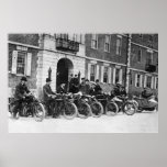 Harvard Motorcycle Squad, early 1900s Poster