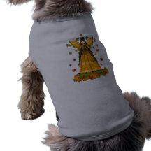 Harvest Angel Thanksgiving Dog Shirt