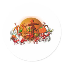 harvest ants round stickers