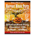 Harvest Block Party Event or Fall Event Flyer