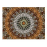 Harvest Day Impasto Kaleidoscope Art 1 Post Cards