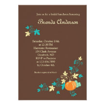 Harvest Fall Bridal Shower Invitation