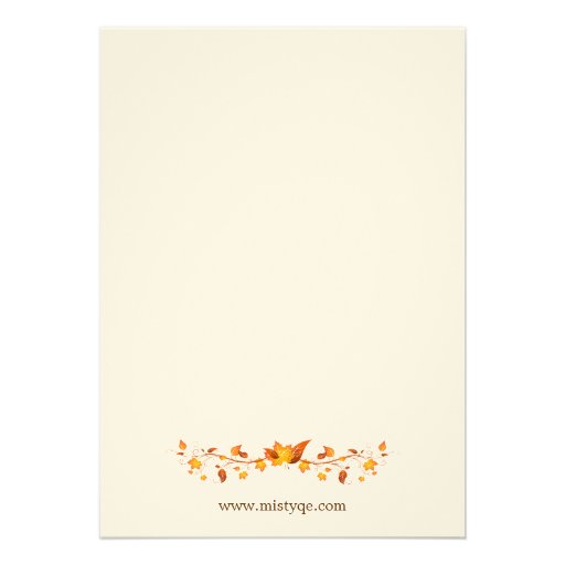Harvest Festival Invitation Card