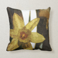 Harvest Flower Pillow in Neutrals and Yellow