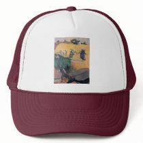 Harvest In Brittany By Paul Gauguin (Best Quality) Mesh Hats