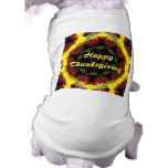 Harvest Kaleidoscope Thanksgiving Doggie T Shirt